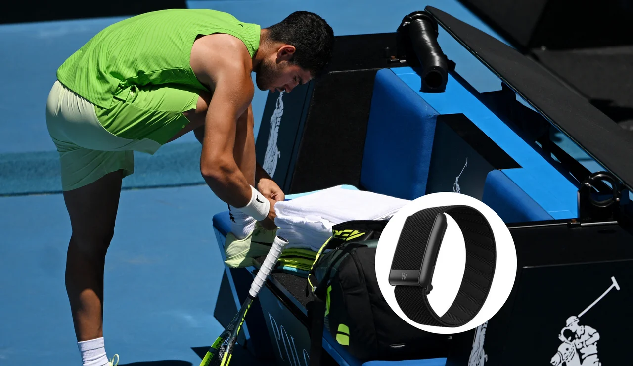Carlos Alcaraz, durante el partido ante Tommy Paul en el Open de Australia