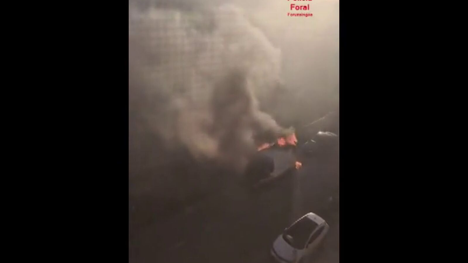 Muere un hombre en Navarra tras incendiarse la furgoneta en la que vivía
