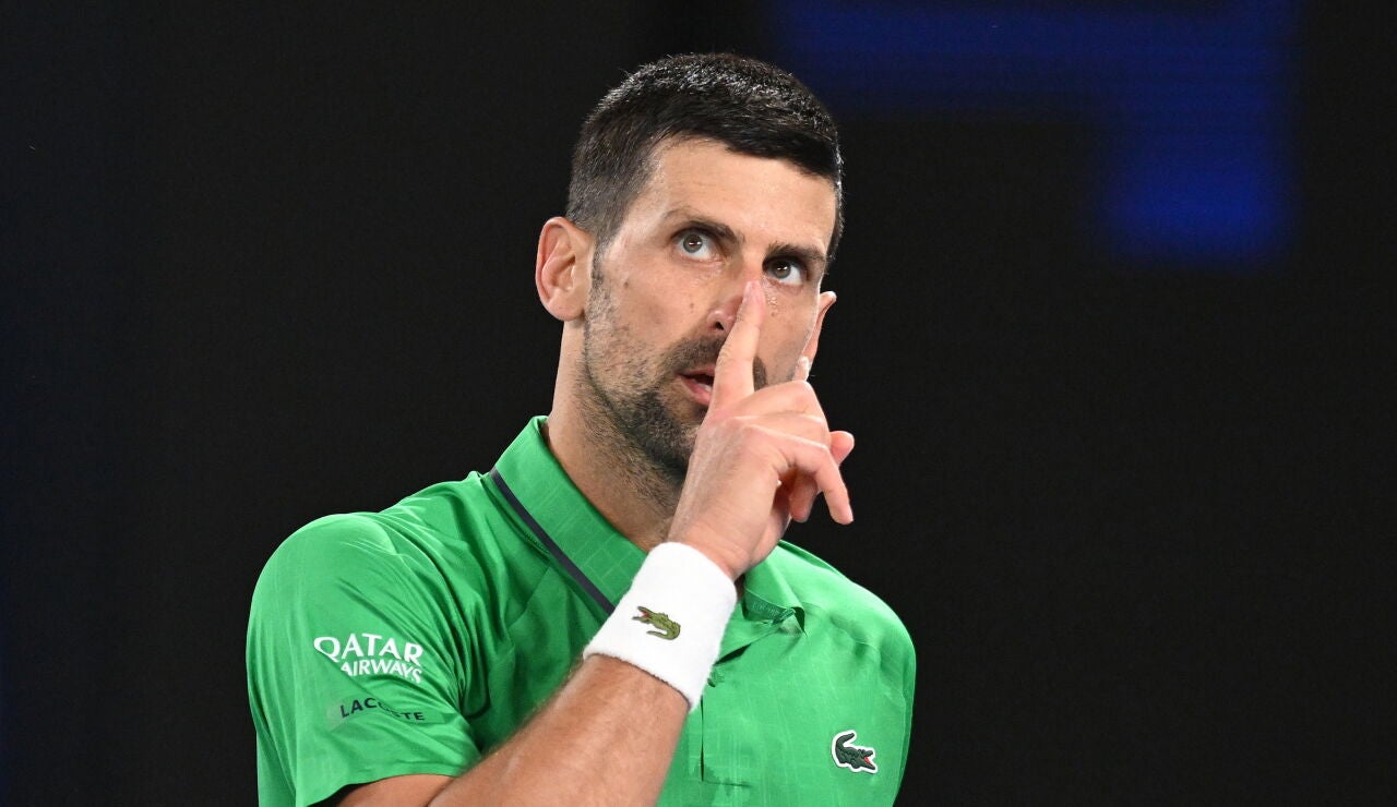 Novak Djokovic en el Open de Australia 2026