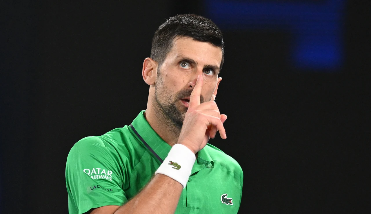 Novak Djokovic en el Open de Australia 2026