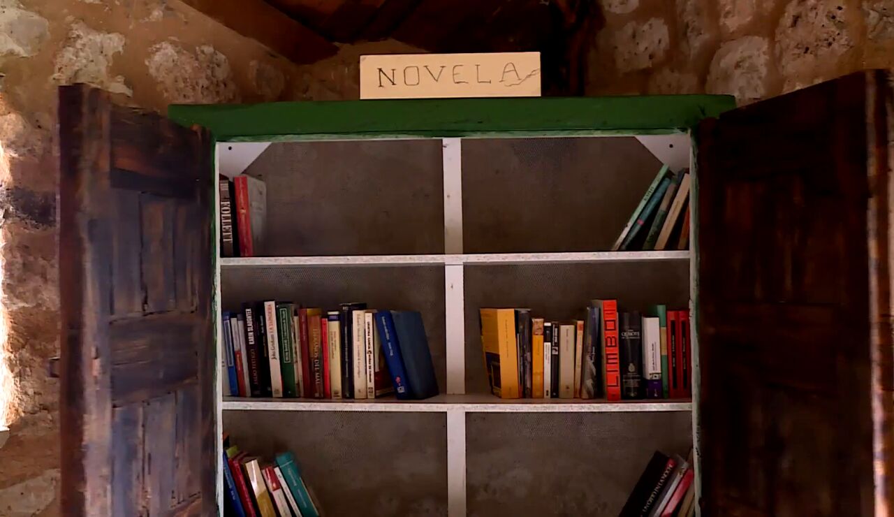 Lavadero en un pueblo de Burgos convertido en biblioteca