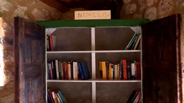 Lavadero en un pueblo de Burgos convertido en biblioteca