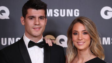 &Aacute;lvaro Morata y Alice Campello