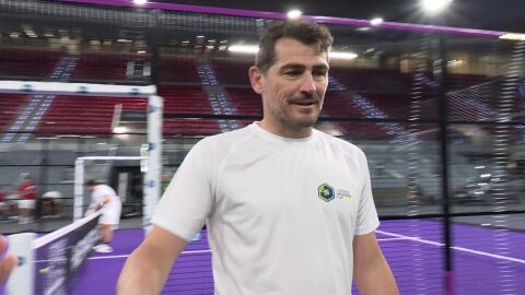 Iker Casillas en un evento de pádel