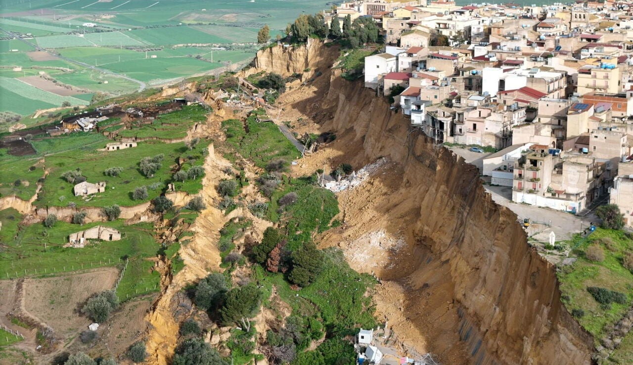 Impactante deslizamiento de tierra en Niscemi, Sicilia
