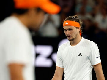 Alexander Zverev, en su partido ante Learner Tien