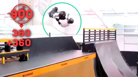 Egoitz Bijueska ejecuta el 900, la mítica manobra de Tony Hawk Egoitz Bijueska ejecuta el 900, la mítica manobra de Tony Hawk
