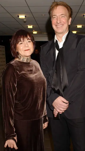 Alan Rickman y su esposa Rima Horton Alan Rickman y su esposa Rima Horton