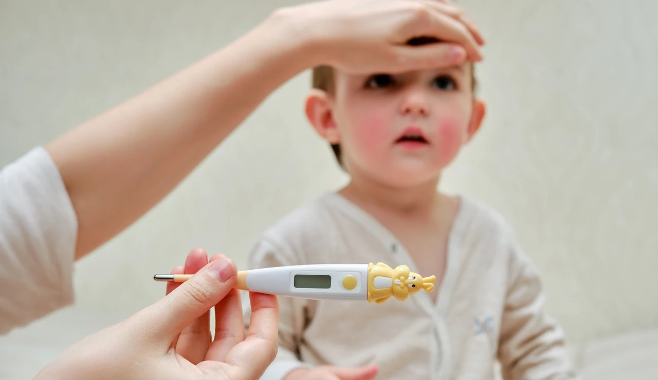Bebé con fiebre