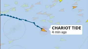 Posición actual del petrolero ruso 'Chariot Tide' Posición actual del petrolero ruso 'Chariot Tide'