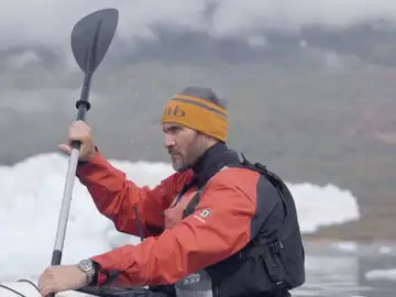 Saúl Craviotto, en su viaje por Groenlandia Saúl Craviotto, en su viaje por Groenlandia