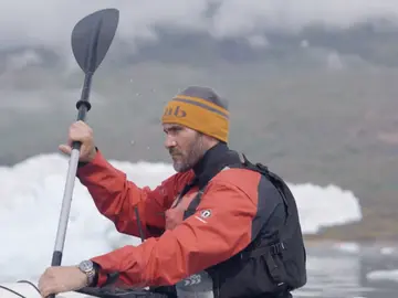 Saúl Craviotto, en su viaje por Groenlandia Saúl Craviotto, en su viaje por Groenlandia