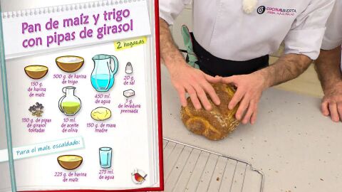 Ingredientes Pan de maíz y trigo
