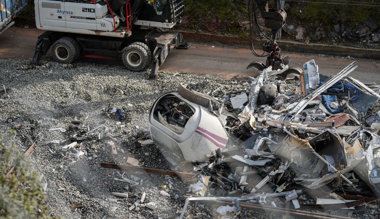 Imagen del accidente de tren en Adamuz