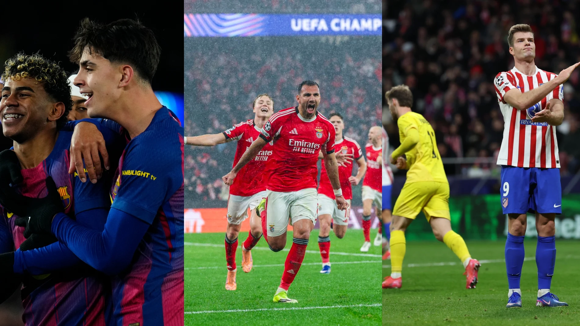 Barça, Real Madrid y Atlético, en la última jornada de la fase liga de la Champions League Barça, Real Madrid y Atlético, en la última jornada de la fase liga de la Champions League
