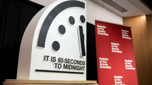 El Reloj del Juicio Final se sitúa este año a 85 segundos de la medianoche El Reloj del Juicio Final se sitúa este año a 85 segundos de la medianoche