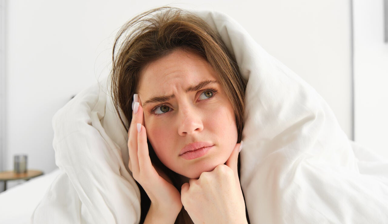 Una mujer muy cansada