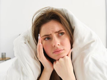 Una mujer muy cansada