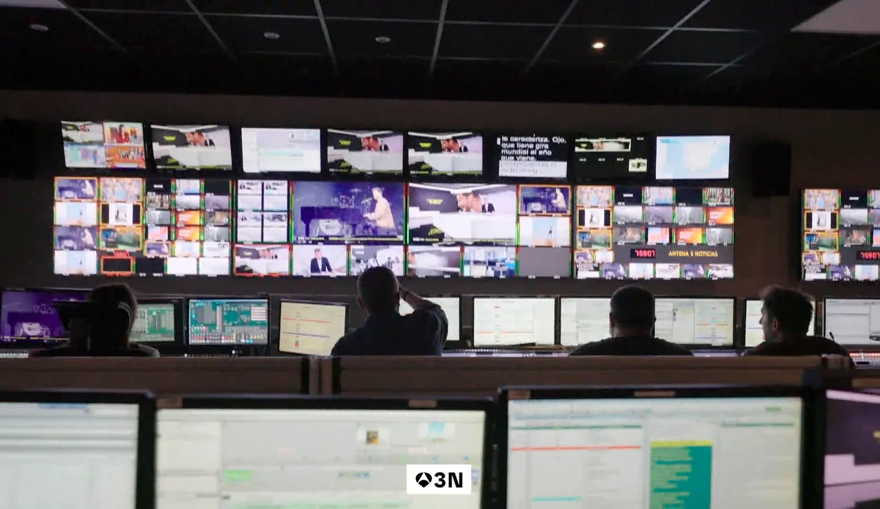 Control de realización de Antena 3 Noticias