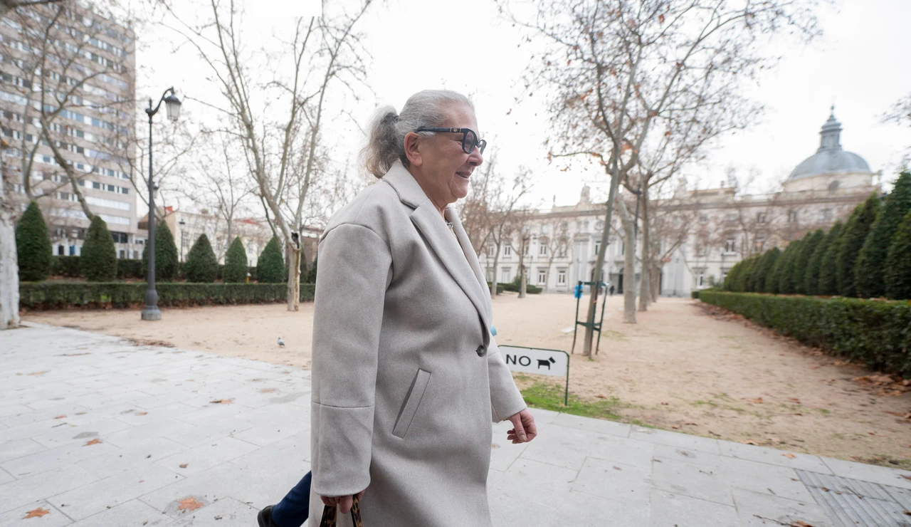 La investigada Carmen Pano a su llegada a la Audiencia Nacional para declarar por el ‘caso hidrocarburos’, a 30 de enero de 2026, en Madrid (España).