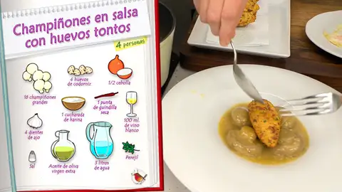 Ingredientes Champiñones en salsa Ingredientes Champiñones en salsa