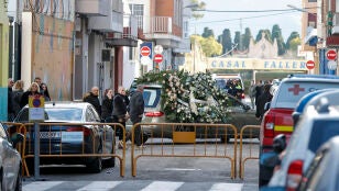 Imagen del cortejo f&uacute;nebre de &Aacute;lex, el menor fallecido el pasado s&aacute;bado, celebrado este mi&eacute;rcoles.