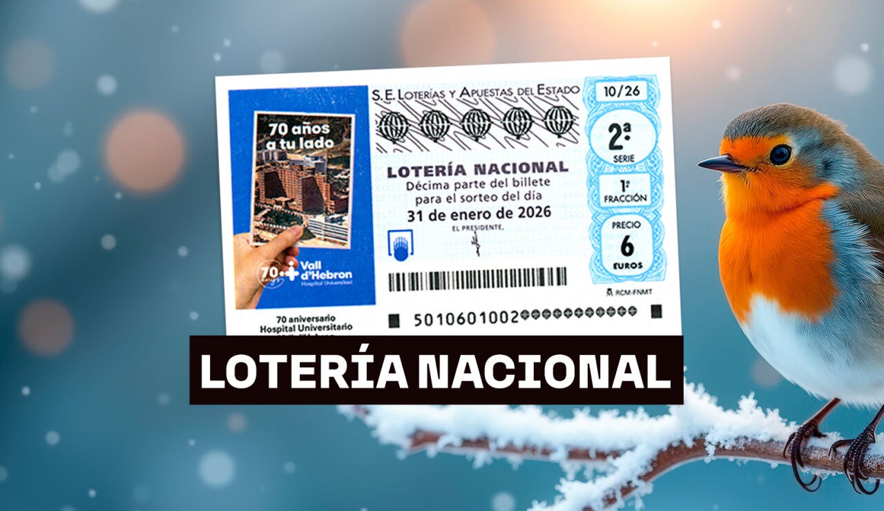 Sorteo Loter&iacute;a Nacional: Comprobar d&eacute;cimo de hoy s&aacute;bado 31 de enero, en directo