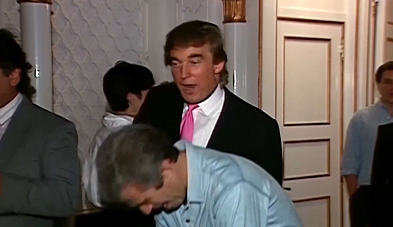 Imagen de Donald Trump y de Epstein
