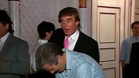Imagen de Donald Trump y de Epstein