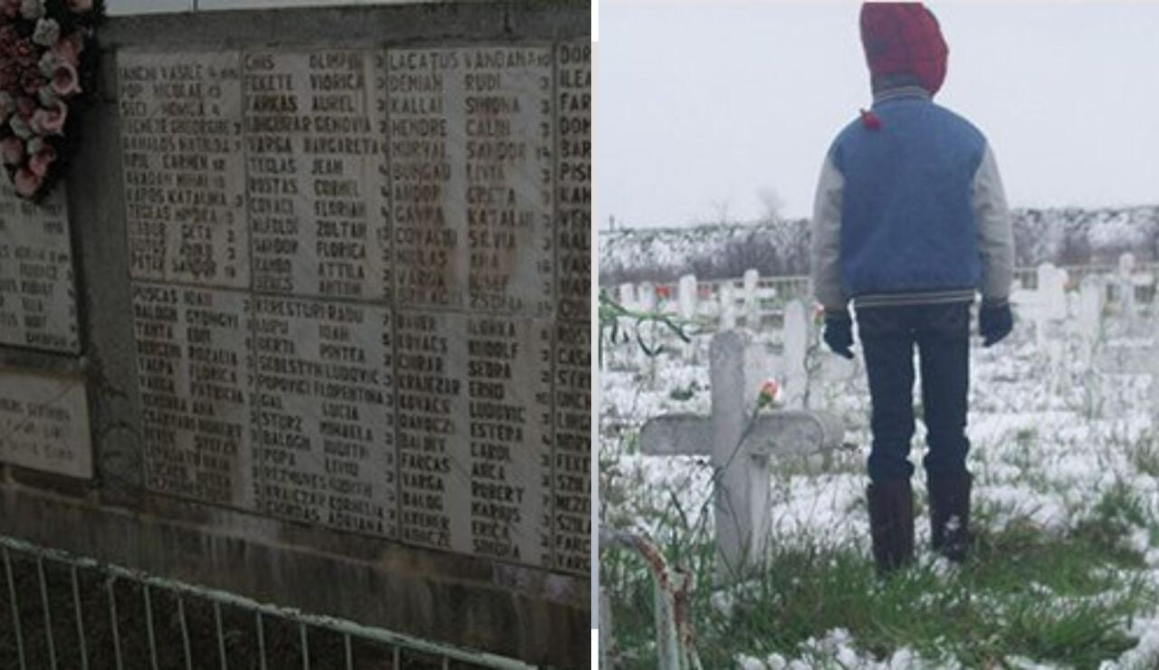 Imagen del cementerio y memorial infantil de Cighid.
