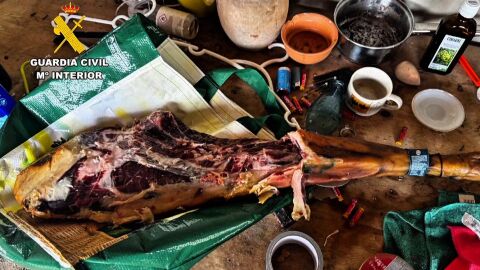 Imagen del jam&oacute;n ib&eacute;rico robado