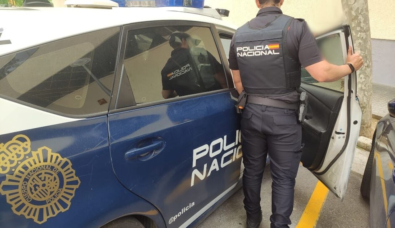 Un agente de la Polic&iacute;a Nacional, de espaldas.