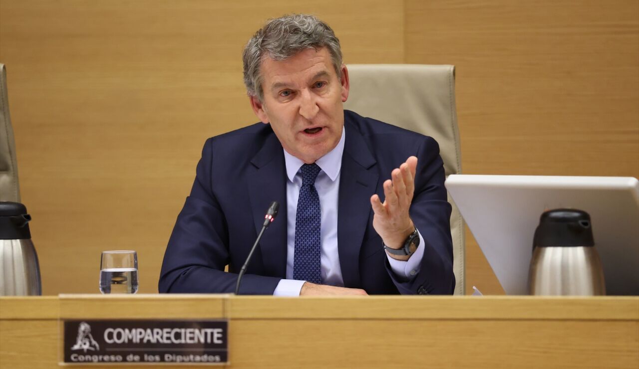 Feij&oacute;o, durante su comparecencia en la comisi&oacute;n de investigaci&oacute;n de la DANA