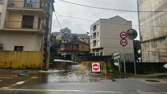 Zona cortada en Pontevedra Zona cortada en Pontevedra
