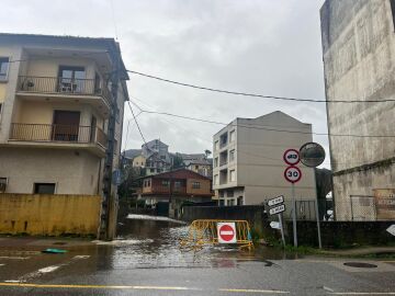 Zona cortada en Pontevedra