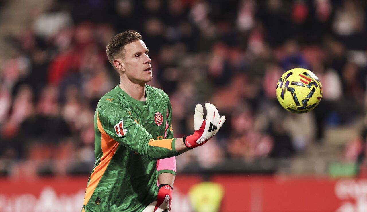 Ter Stegen, en un partido con el Girona