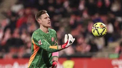 Ter Stegen, en un partido con el Girona Ter Stegen, en un partido con el Girona