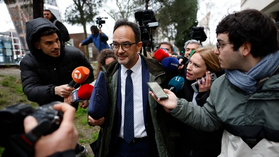 Antonio Hernando a su llegada a los Juzgados de Plaza de Castilla Antonio Hernando a su llegada a los Juzgados de Plaza de Castilla