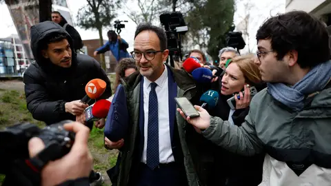 Antonio Hernando a su llegada a los Juzgados de Plaza de Castilla Antonio Hernando a su llegada a los Juzgados de Plaza de Castilla
