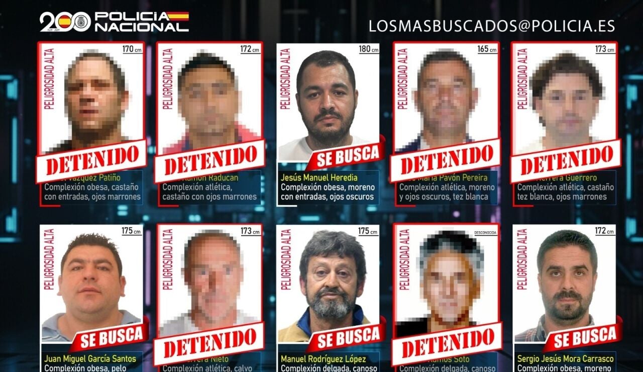 Detienen a Julio Herrera Nieto, uno de los diez delincuentes m&aacute;s buscados, por tr&aacute;fico de drogas y tenencia il&iacute;cita de armas