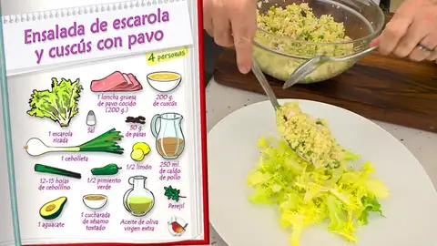 Ingredientes Ensalada de escarola y cuscús con pavo Ingredientes Ensalada de escarola y cuscús con pavo