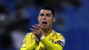 Cristiano Ronaldo durante un partido con Al-Nassr