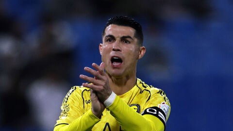 Cristiano Ronaldo durante un partido con Al-Nassr