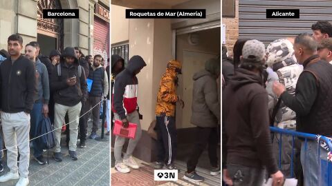 Miles de pakistan&iacute;es hacen cola para solicitar el certificado de antecedentes penales.