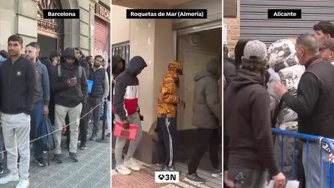 Miles de pakistaníes hacen cola para solicitar el certificado de antecedentes penales. Miles de pakistaníes hacen cola para solicitar el certificado de antecedentes penales.