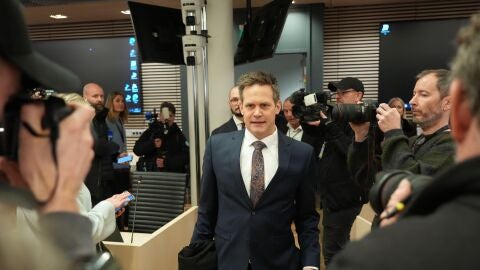 Llegada del fiscal Sturla Henriksbo al Tribunal de Oslo