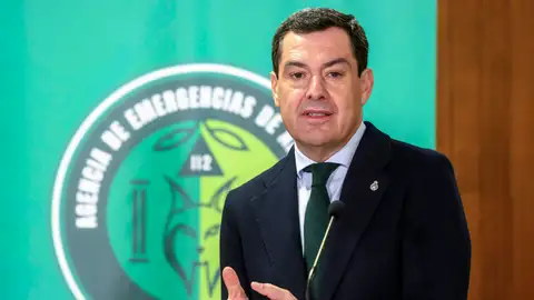 El presidente de la Junta de Andalucía, Juanma Moreno El presidente de la Junta de Andalucía, Juanma Moreno