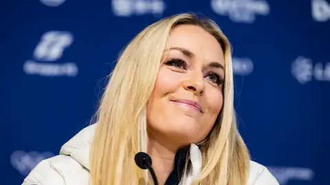 La esquiadora Lindsey Vonn en rueda de prensa La esquiadora Lindsey Vonn en rueda de prensa