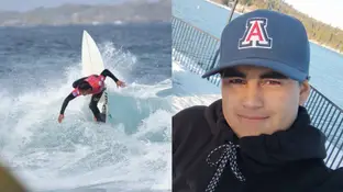 El surfista chileno Lucas Encina El surfista chileno Lucas Encina