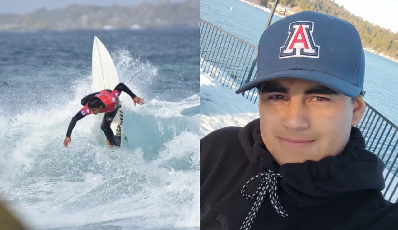 El surfista chileno Lucas Encina
